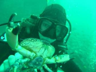 Crab Diving, Chile Food